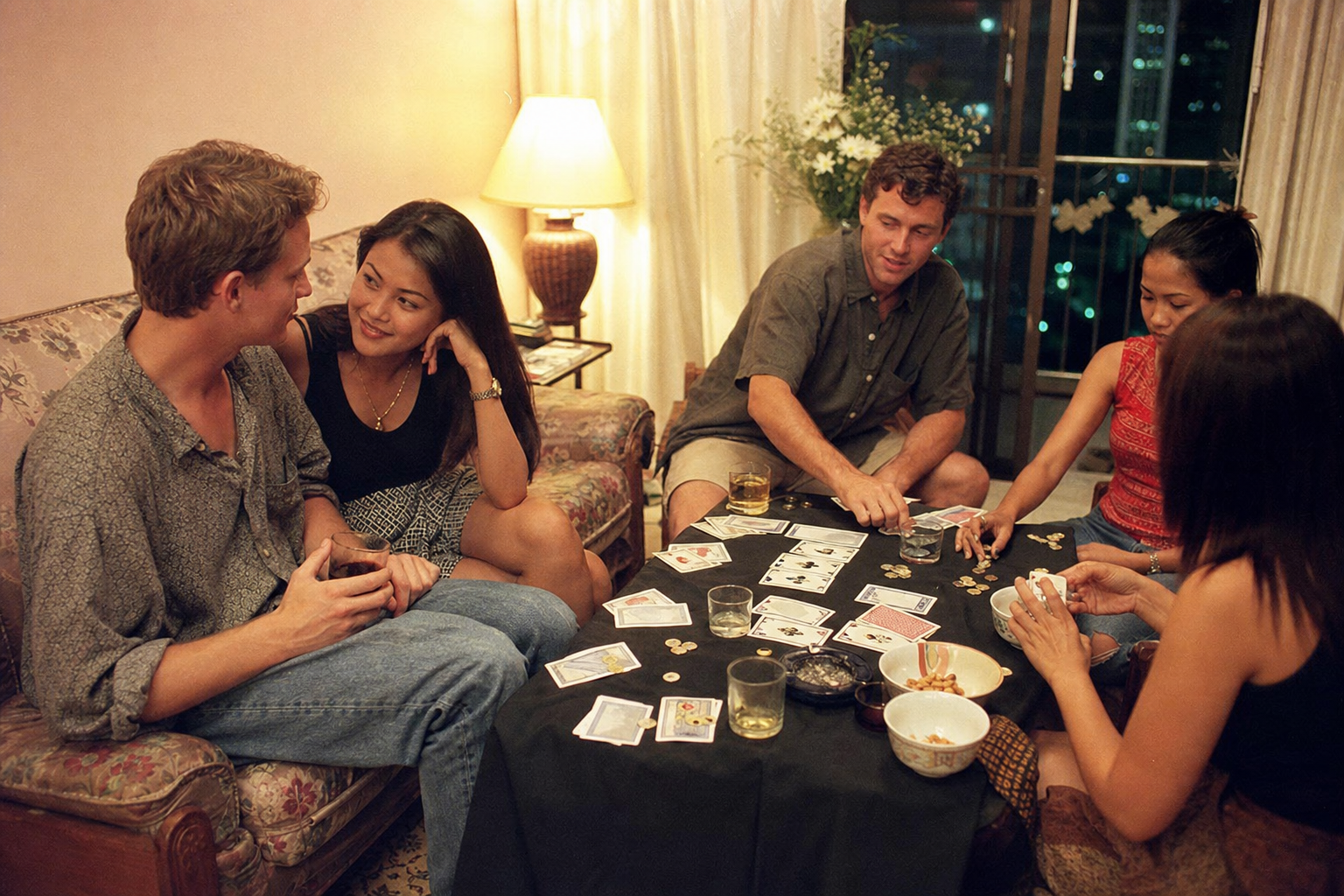 Card Games and Drinking at the Apartment