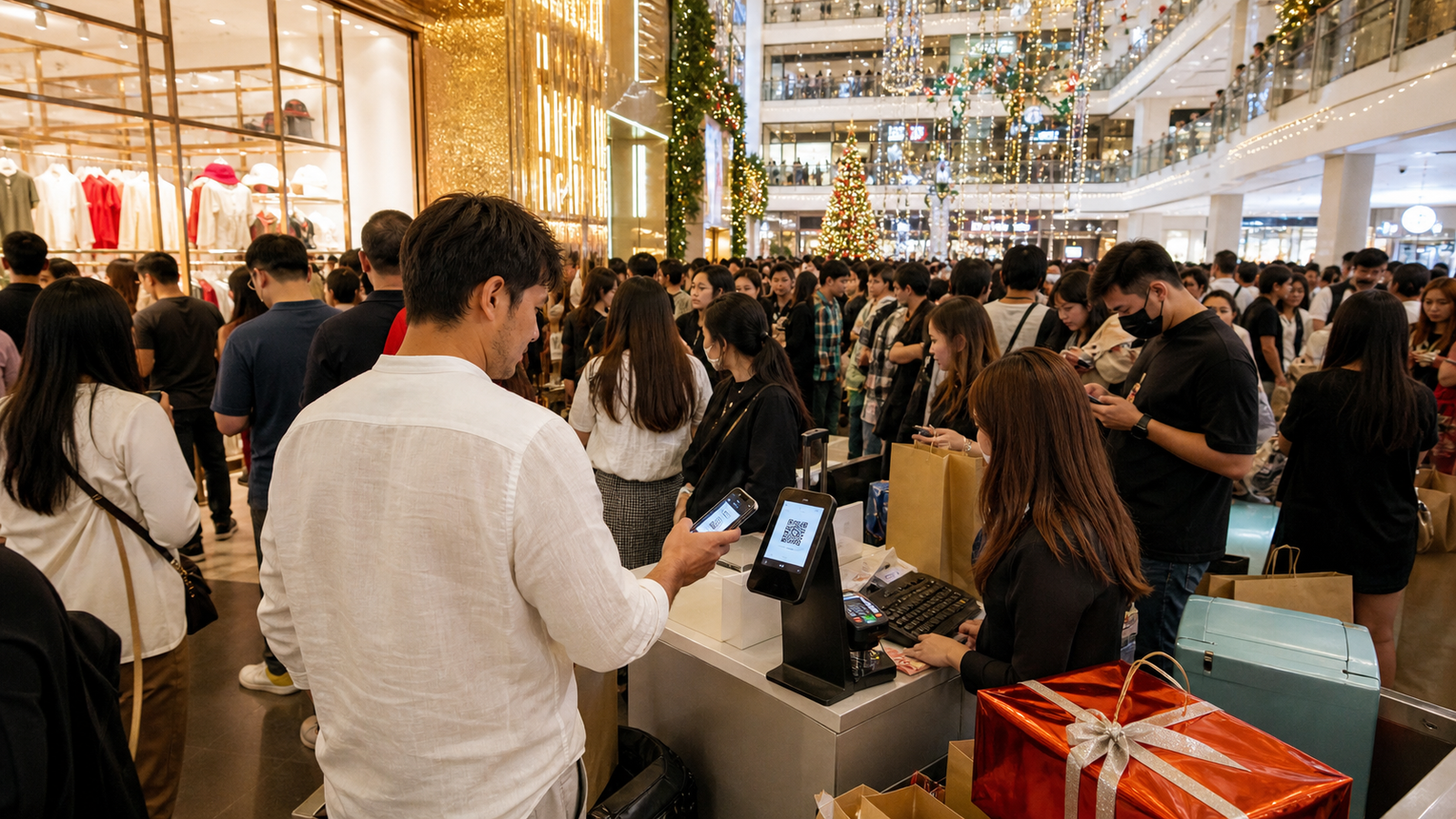 CentralWorld Festive Shopping Queues