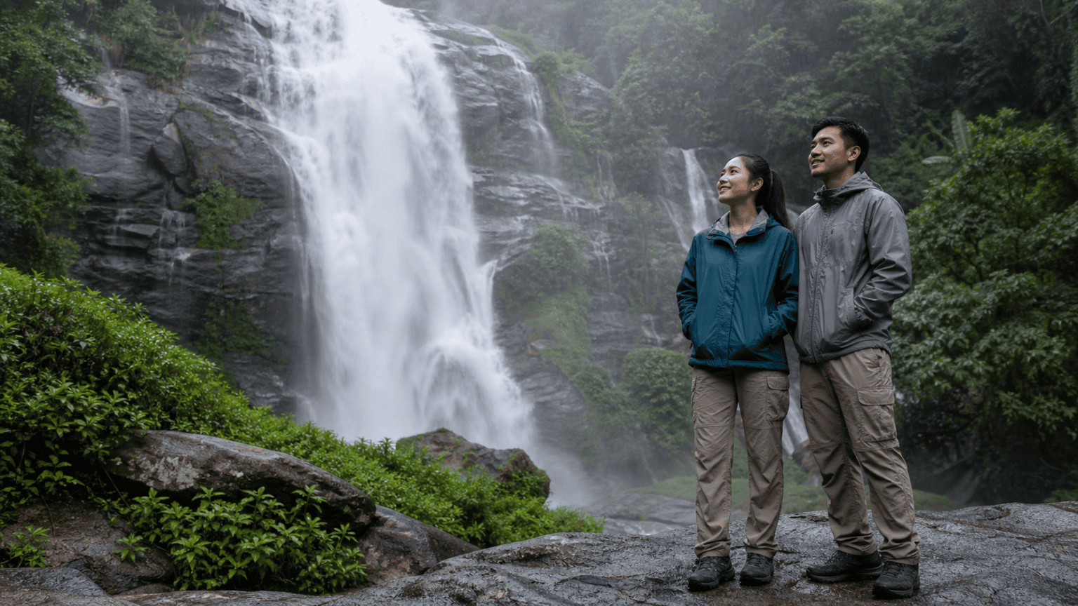 Wachirathan Waterfall in Doi Inthanon National Park
