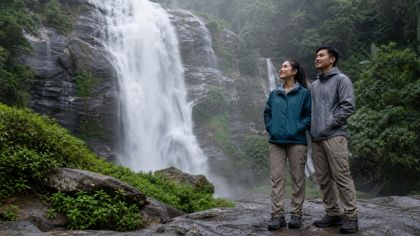 Wachirathan Waterfall in Doi Inthanon National Park