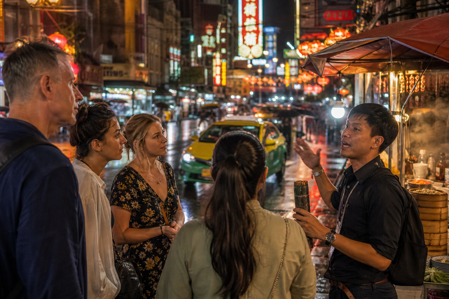 Guided Chinatown Bangkok Food Tour at Night