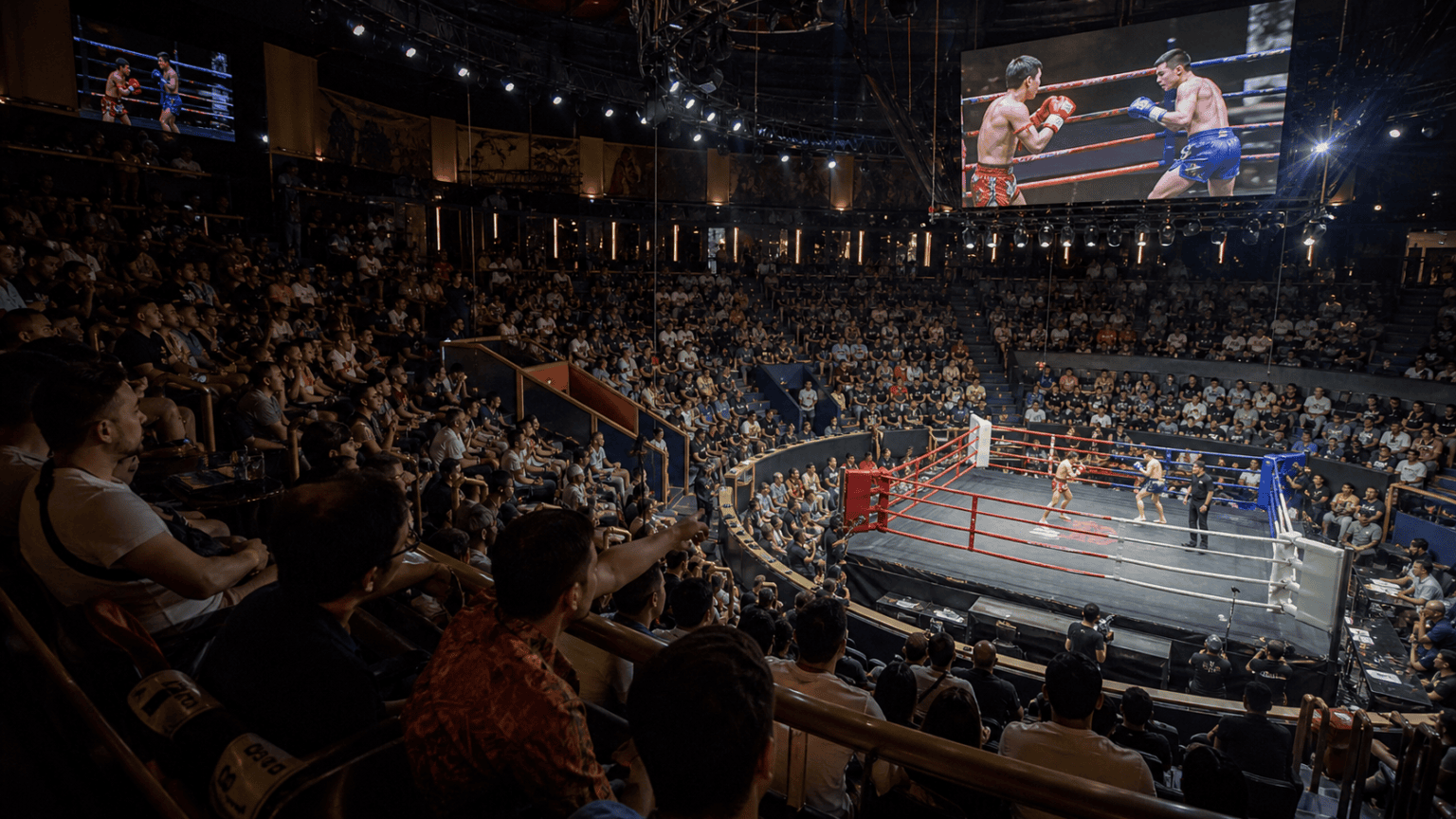 Choosing Seats and Watching the Muay Thai Card