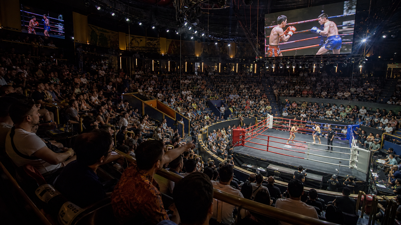 Choosing Seats and Watching the Muay Thai Card