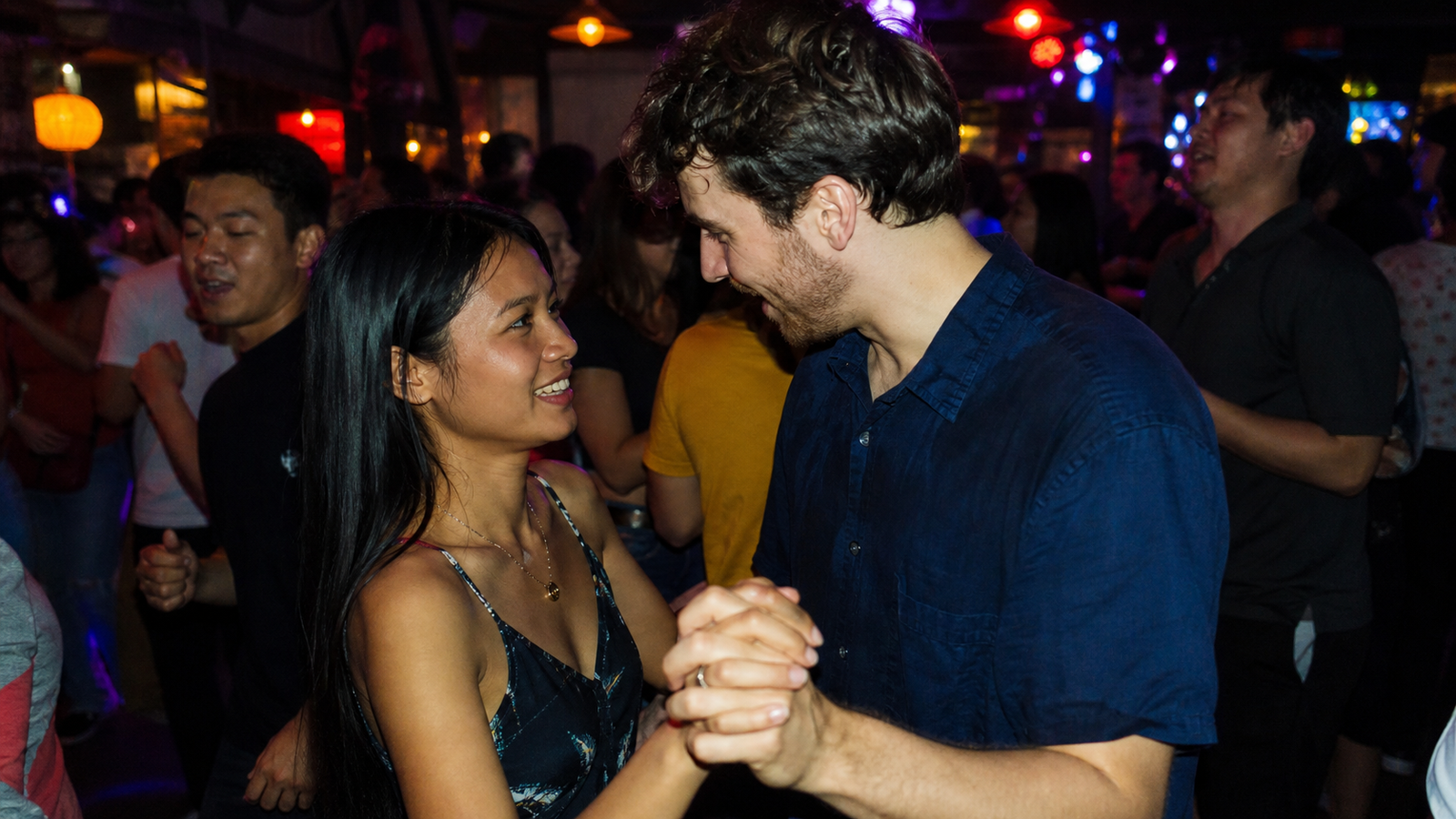Dancing with May on Khao San Road
