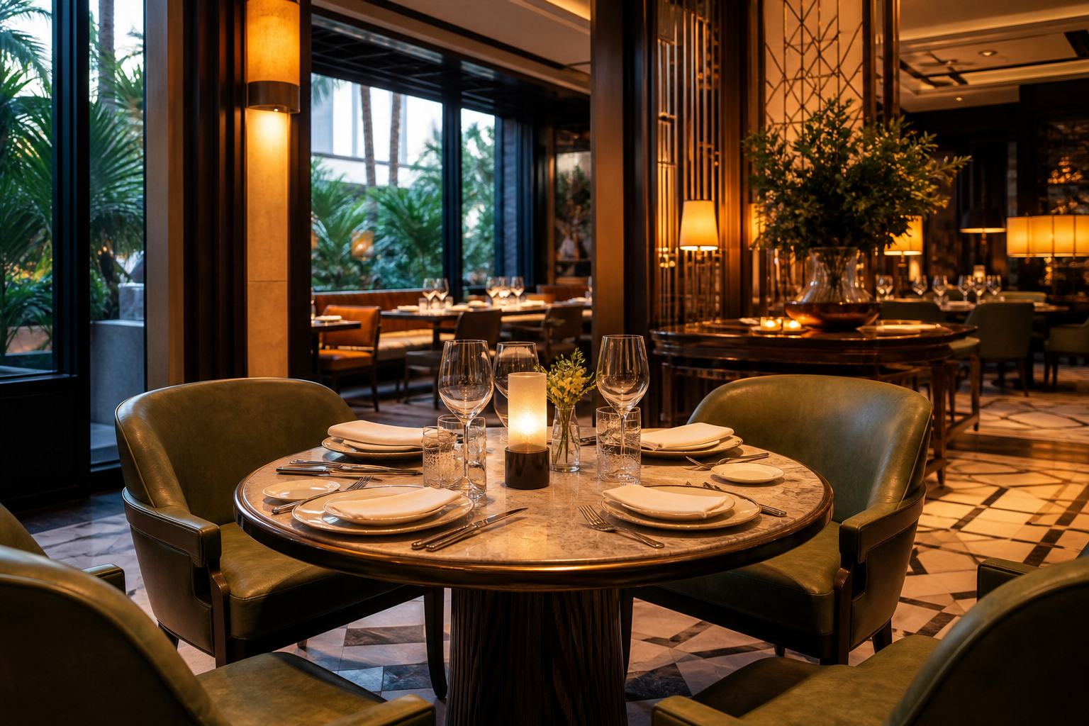Dining at Lascala and Celadon