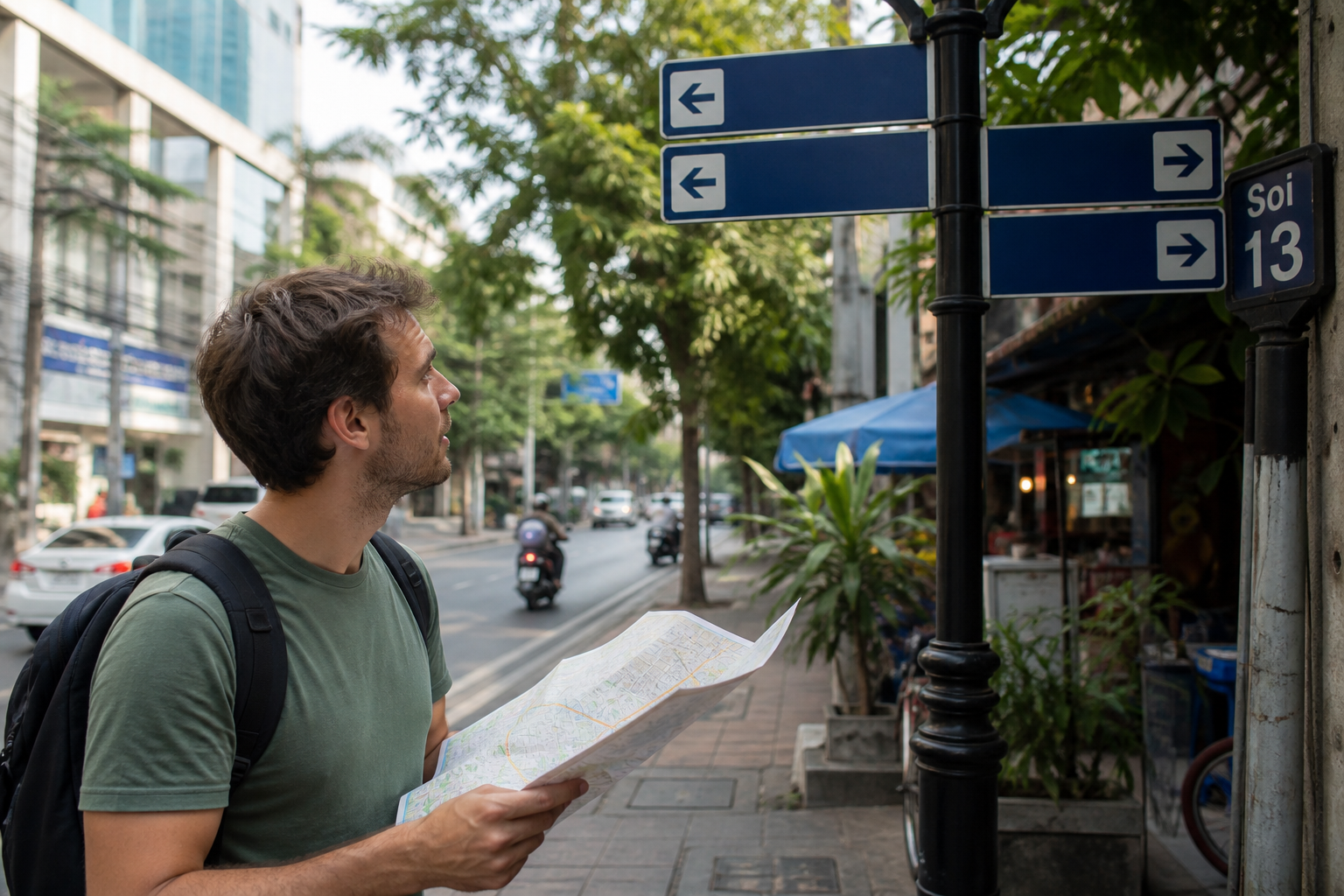 English Signs and Numbered Streets