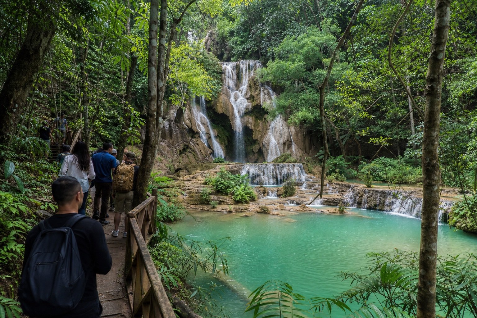 Erawan Falls and Khao Yai National Park