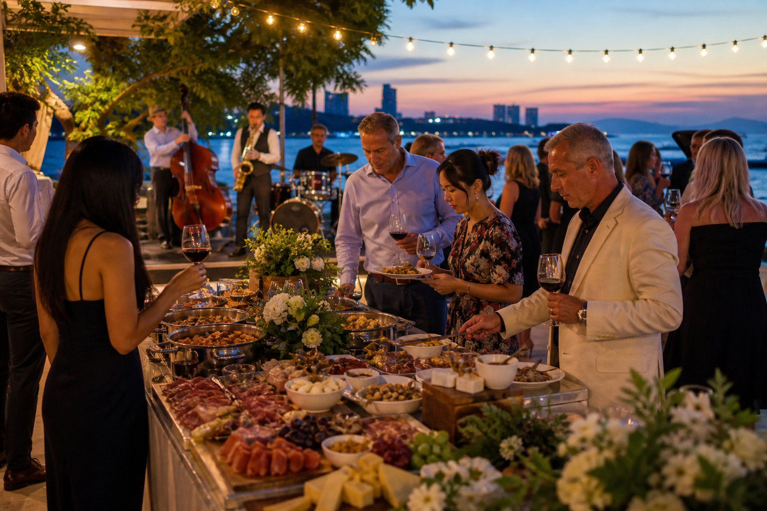 European Wine Tasting and Gourmet Buffet