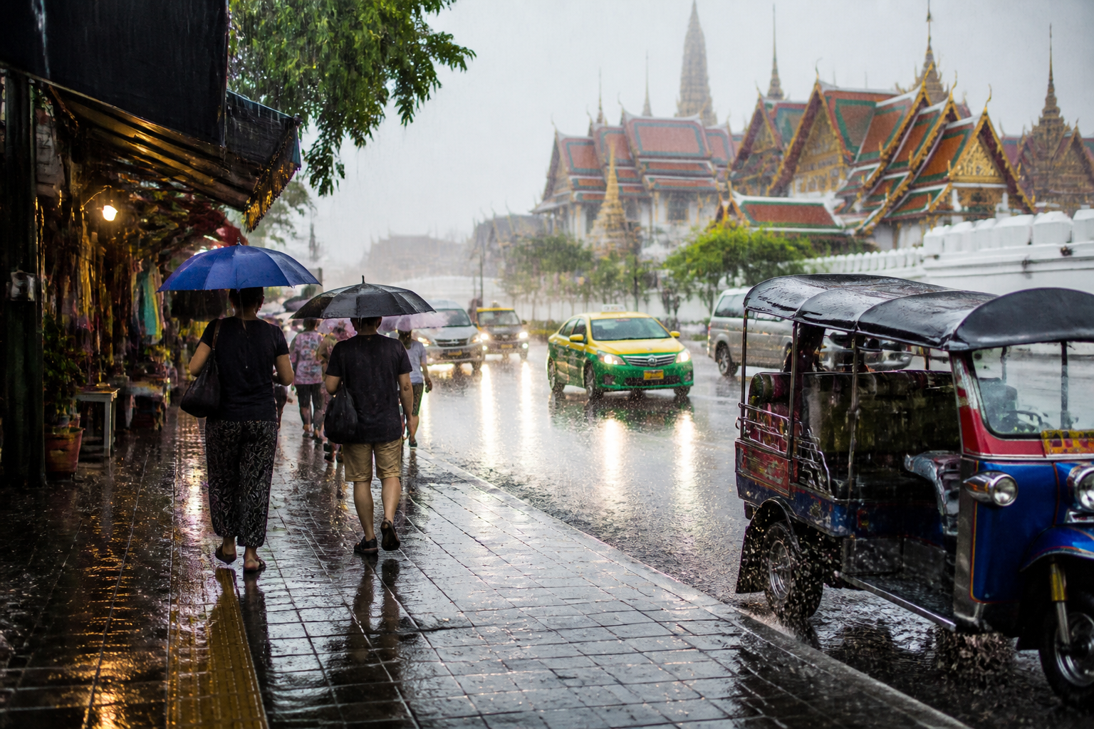 Wettest Season in Thailand: July to September
