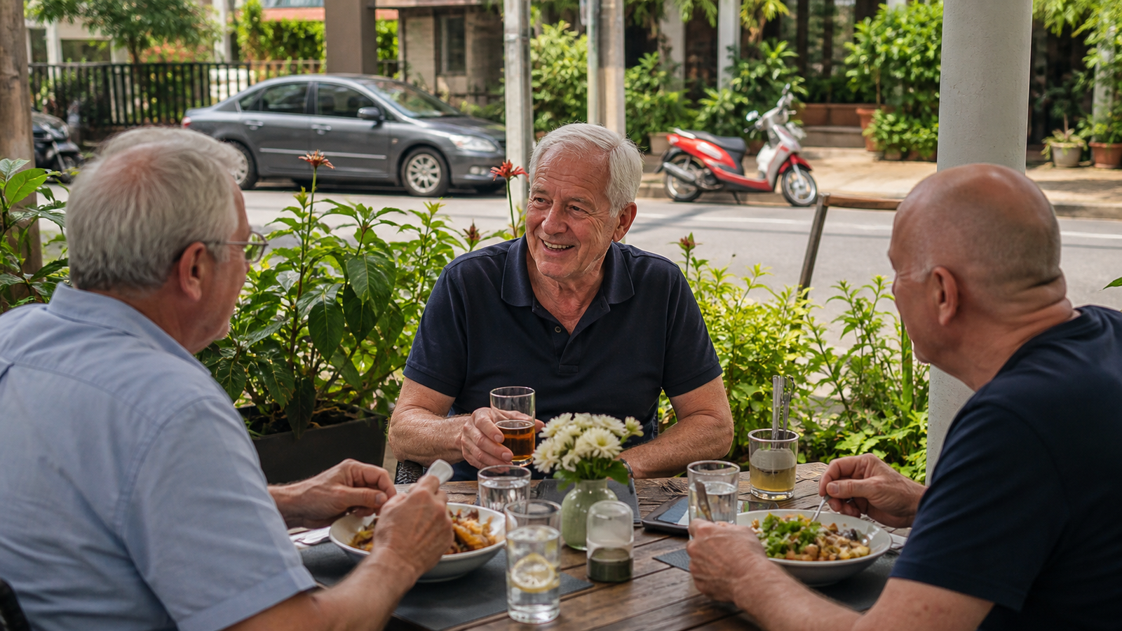Maintaining a Social Life Through Friends, Lunches, and Driving
