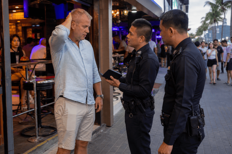 Pattaya Bar Bill Escape and Police Pursuit