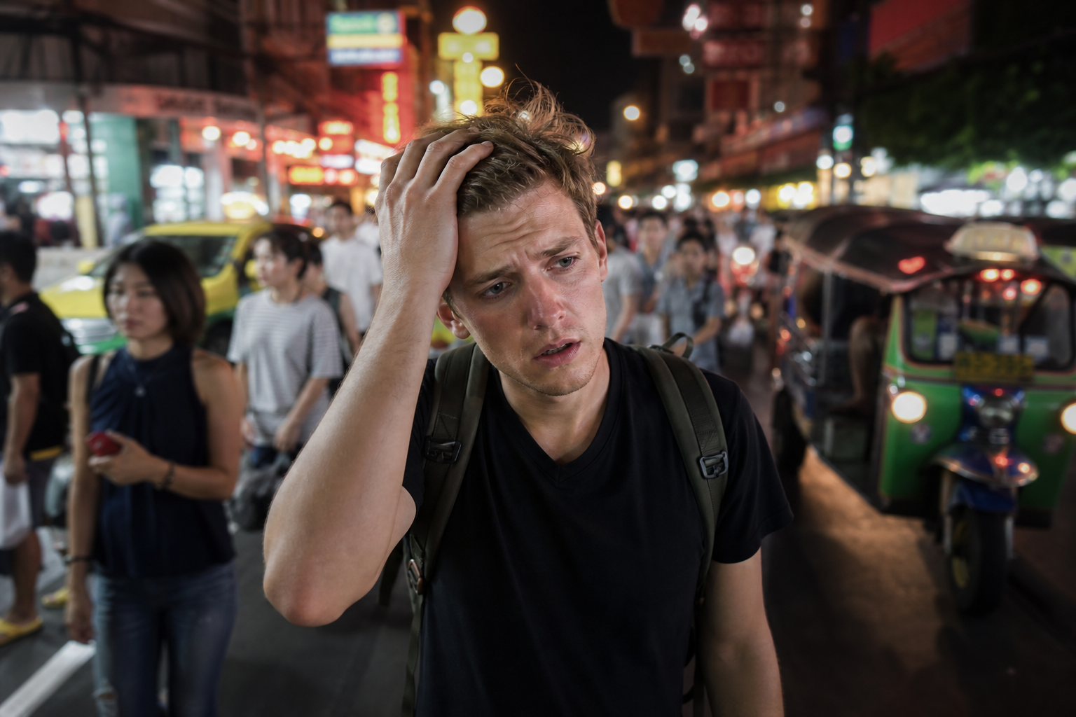 The First Night Out in Bangkok