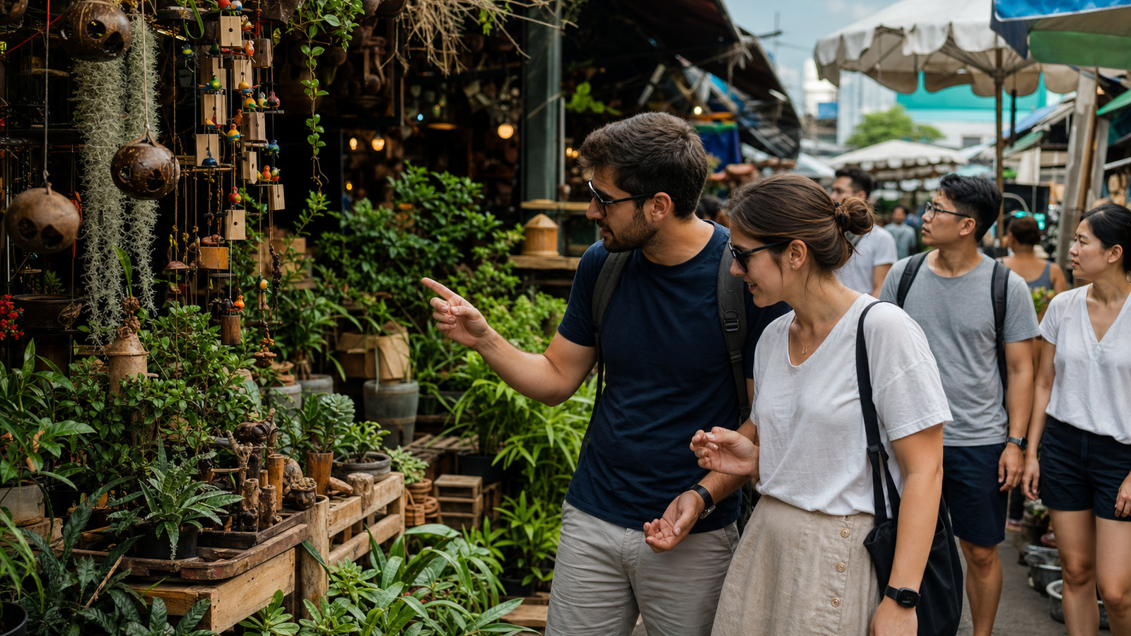 Exploring Chatuchak Market with P