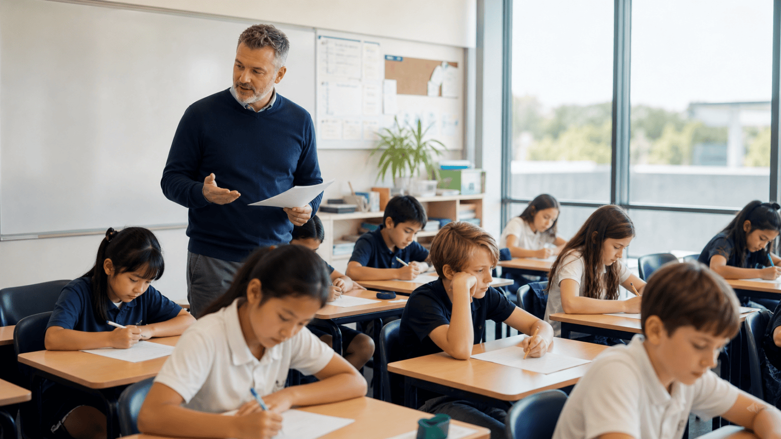Farang and Thai Students in the Classroom