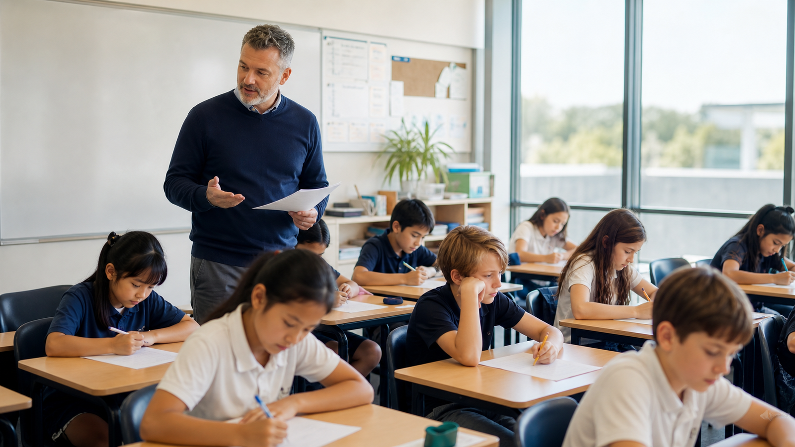 Farang and Thai Students in the Classroom