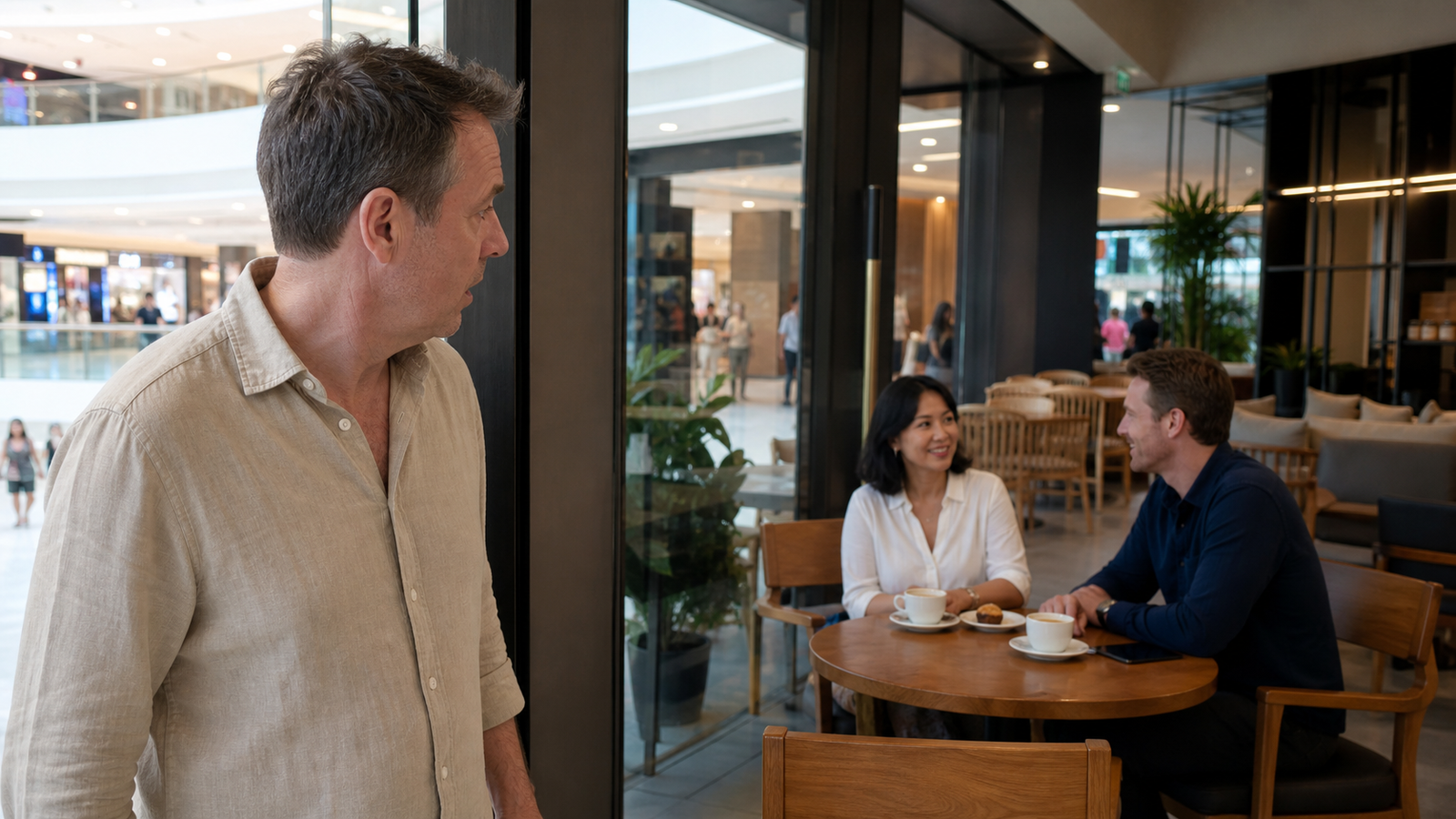 Finding Nut with Another Date at Starbucks
