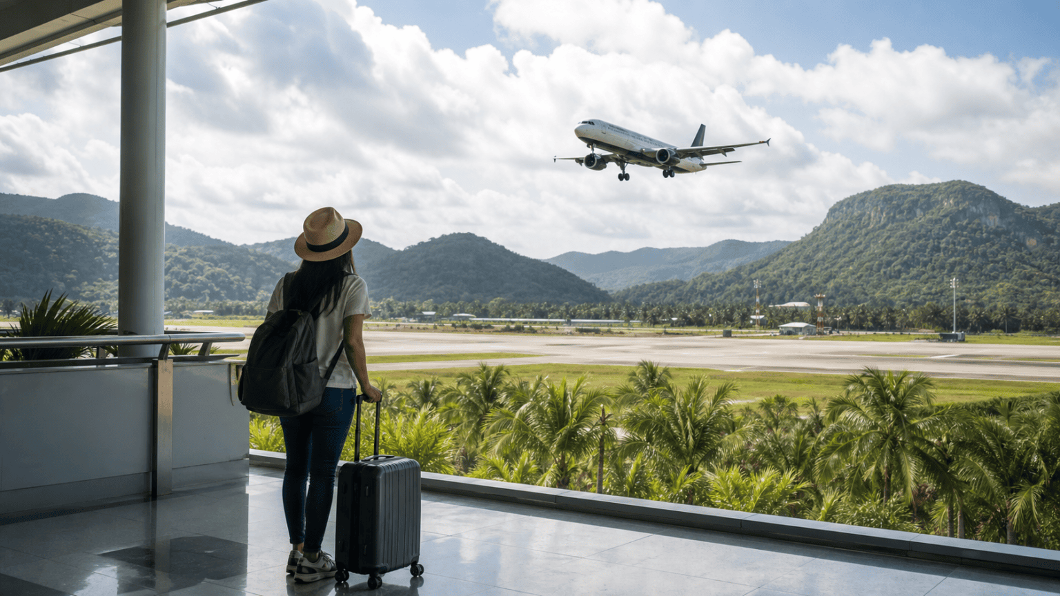 Flying from Bangkok to Surat Thani Airport