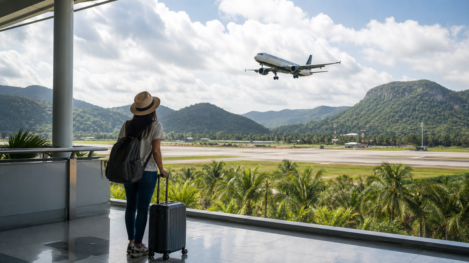 Flying from Bangkok to Surat Thani Airport