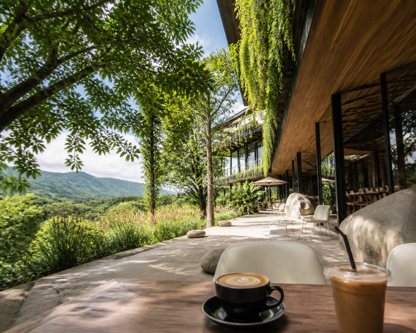 Khao Yai Coffee Shops and Local Transport