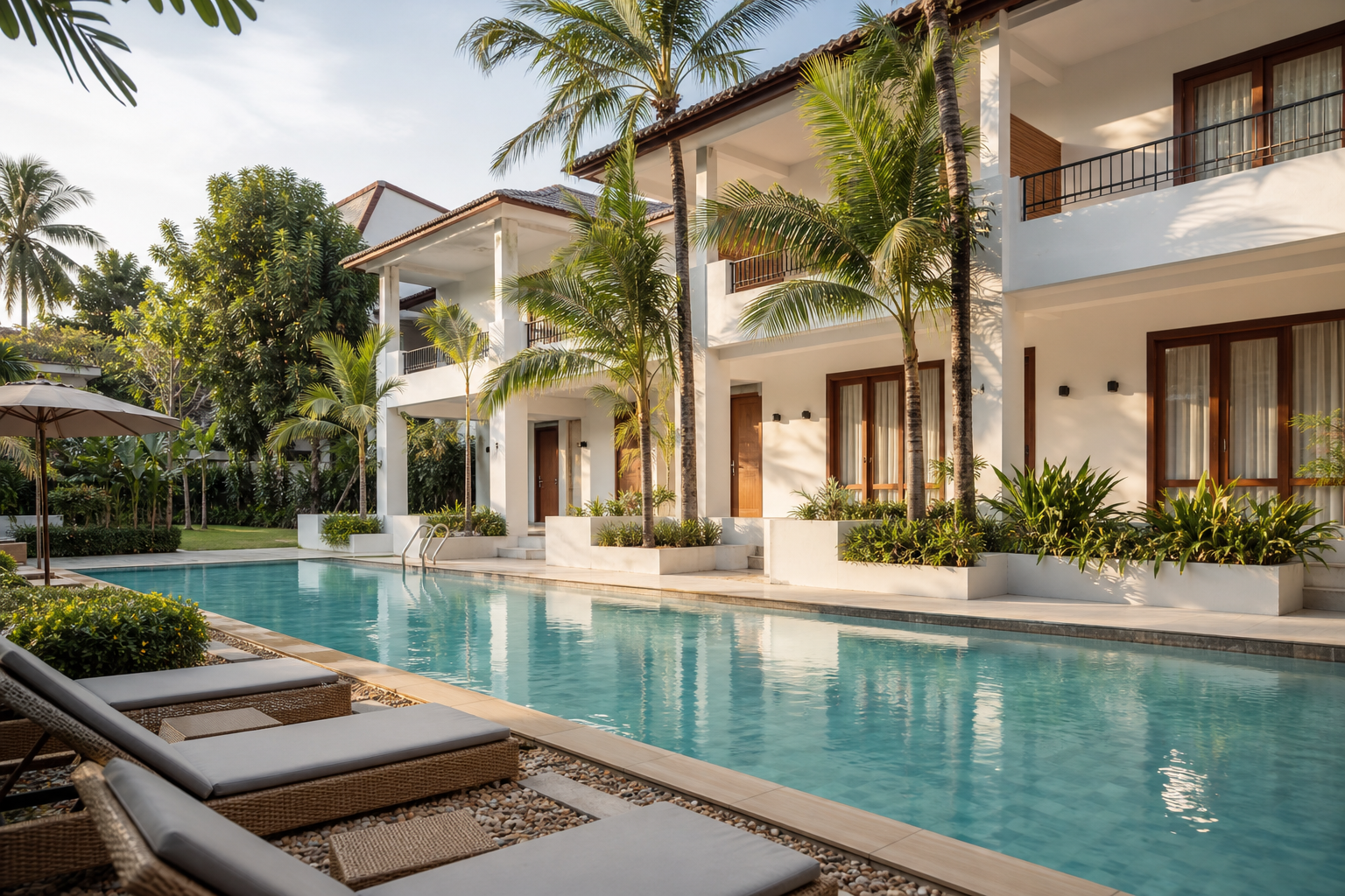 Hua Hin hotel pool and tropical resort