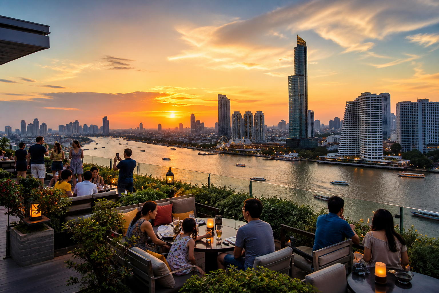Free Rooftop Views Around the Riverside Mall
