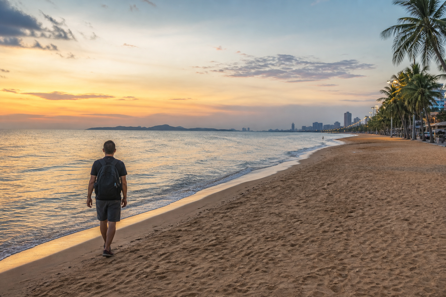 Jomtien Beach Compared with Central Pattaya