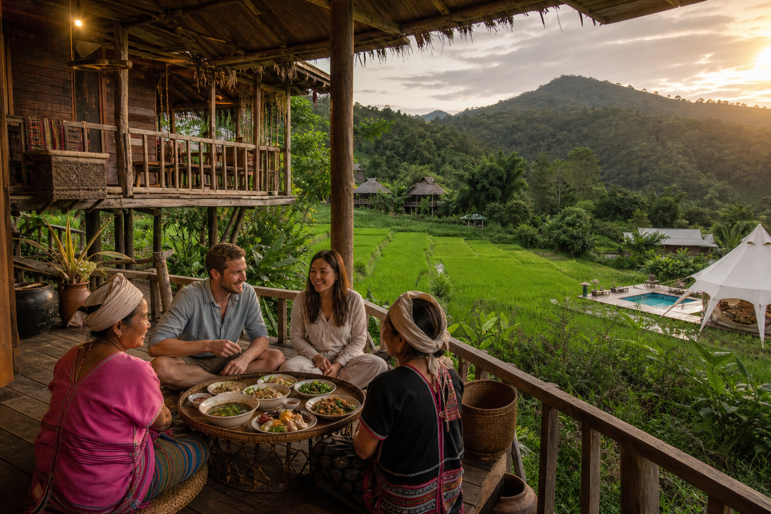 Jungle Accommodation and Hill Tribe Experiences