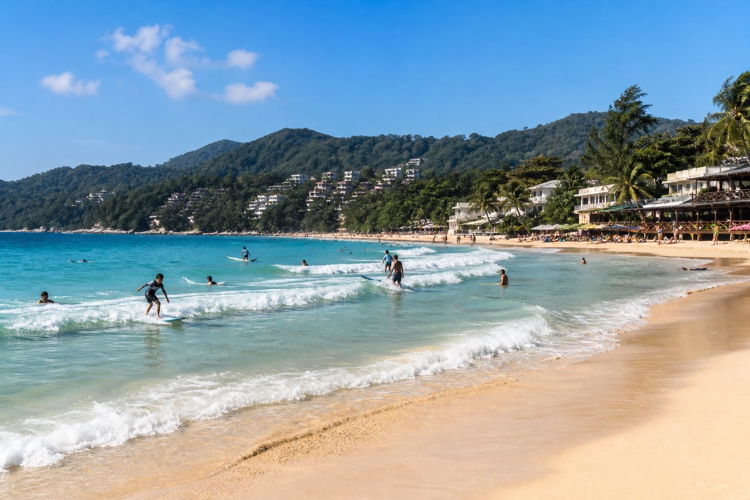Kata Beach Phuket for Surfing and Family Stays
