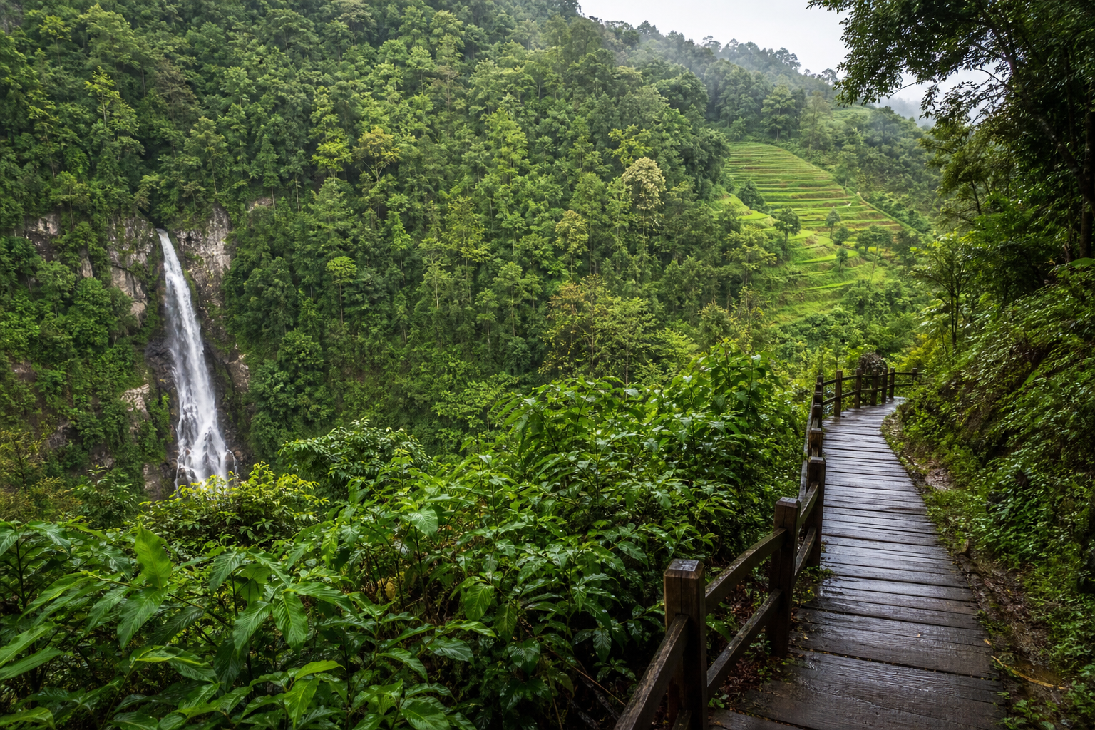 Kew Mae Pan Nature Trail in Doi Inthanon