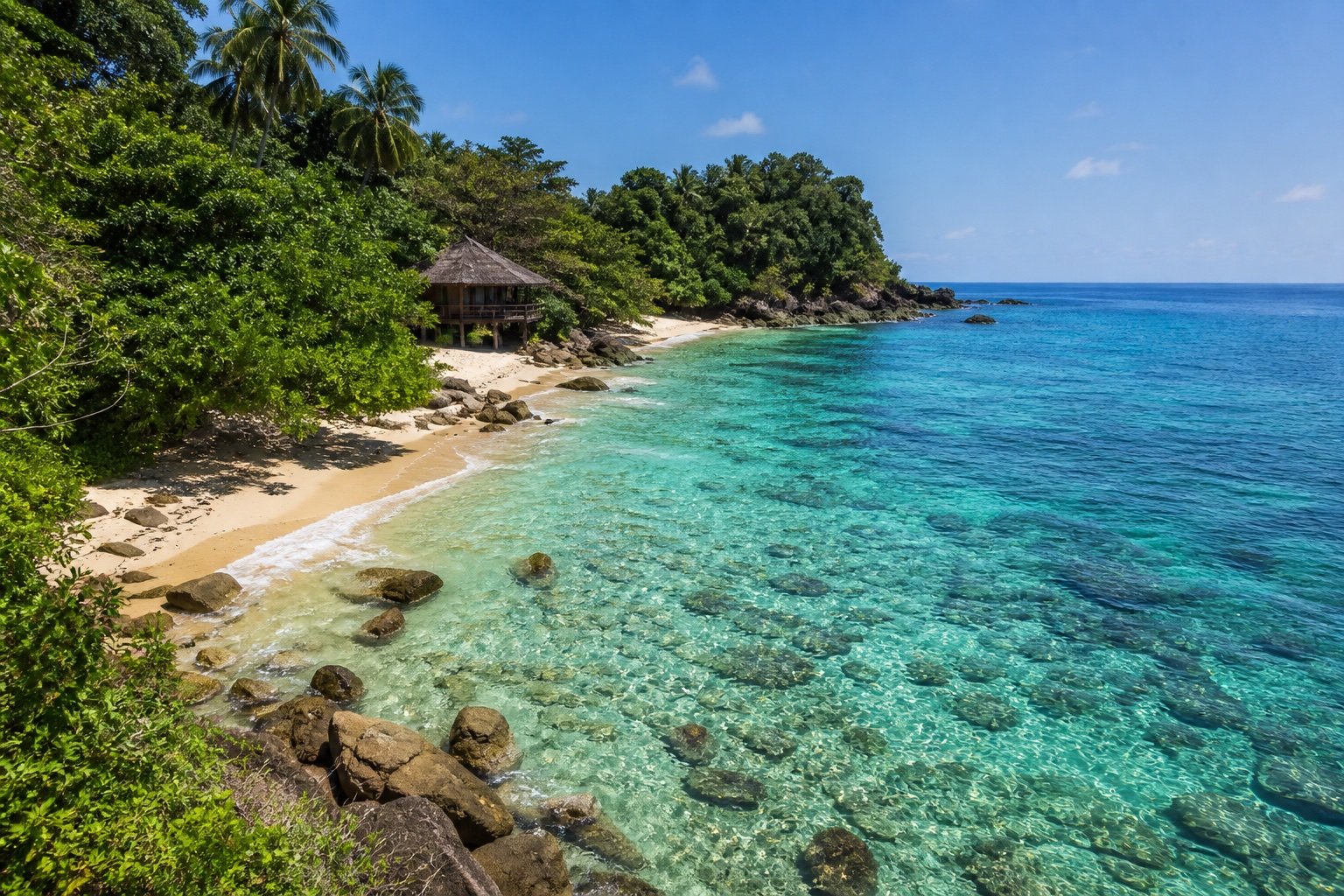Koh Kood Secluded Beach for Clear Water and Snorkelling