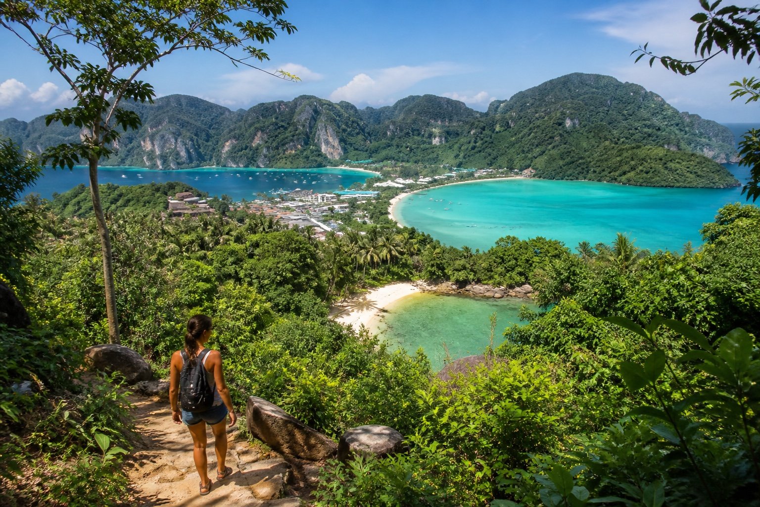 Koh Phi Phi Viewpoints and Hidden Beaches