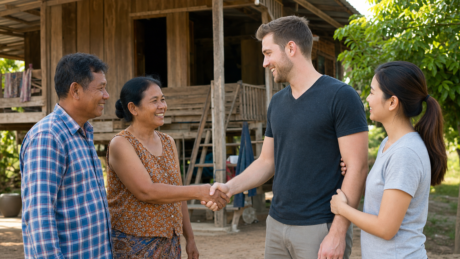 Kop Introduces Him to Her Buriram Family