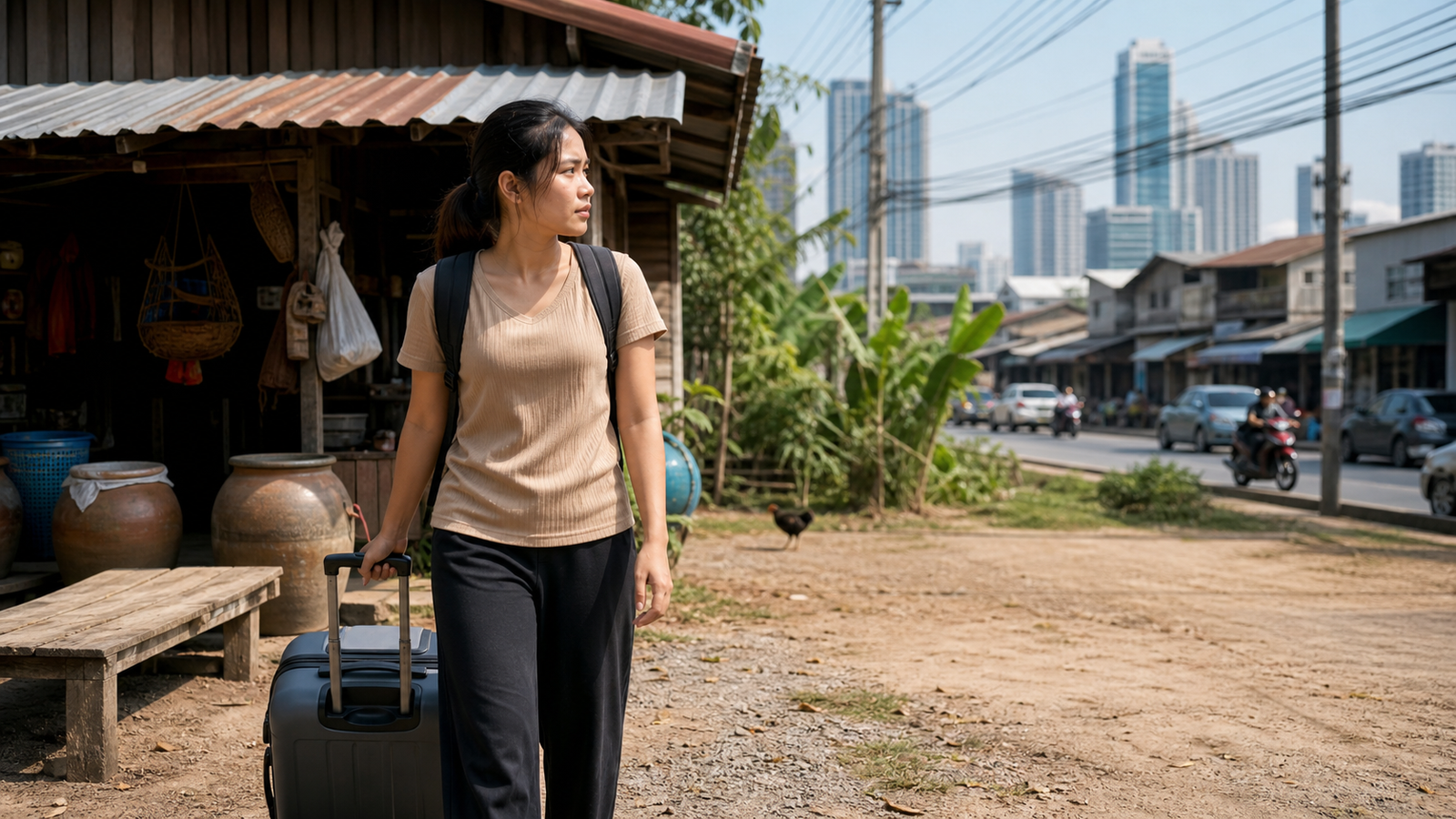 Kwan Leaves Isaan and Starts Work in Bangkok
