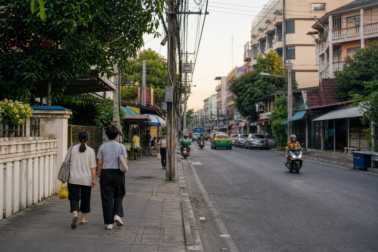 La Salle Road, Sidewalks, and Local Services