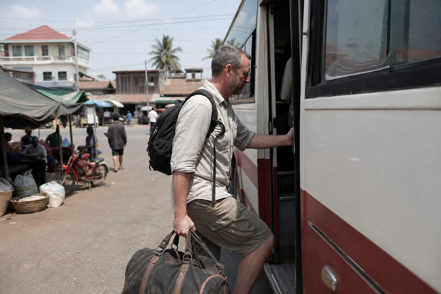 Leaving Phnom Penh for Siem Reap