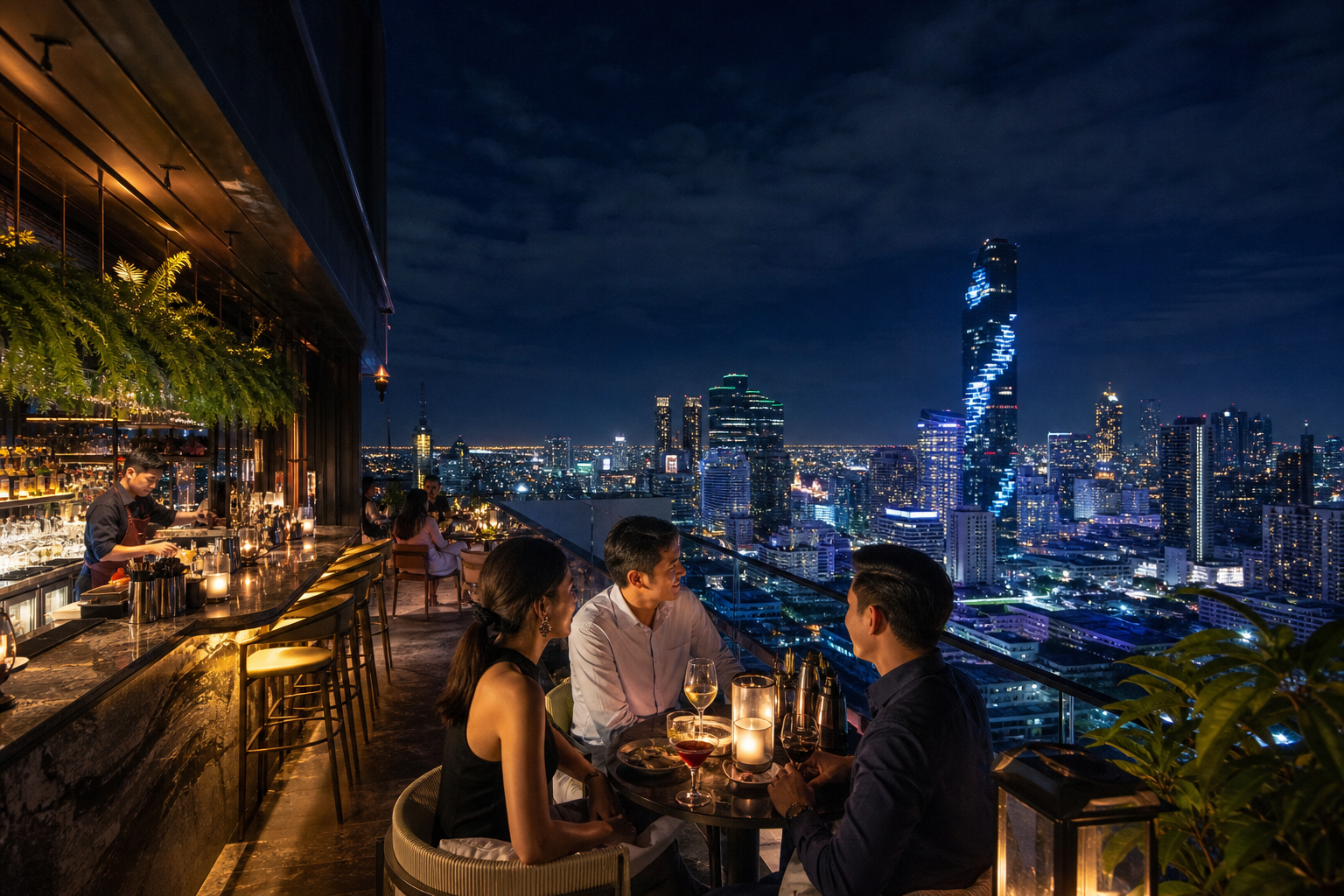 Lebua State Tower: Dress Code and Rooftop Drinks