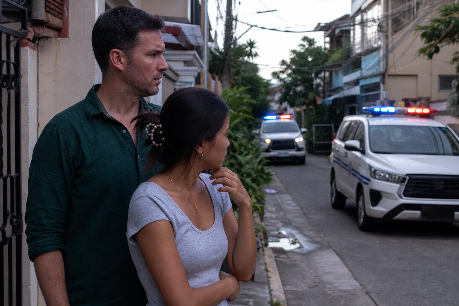 Marriage Move and Police Cars