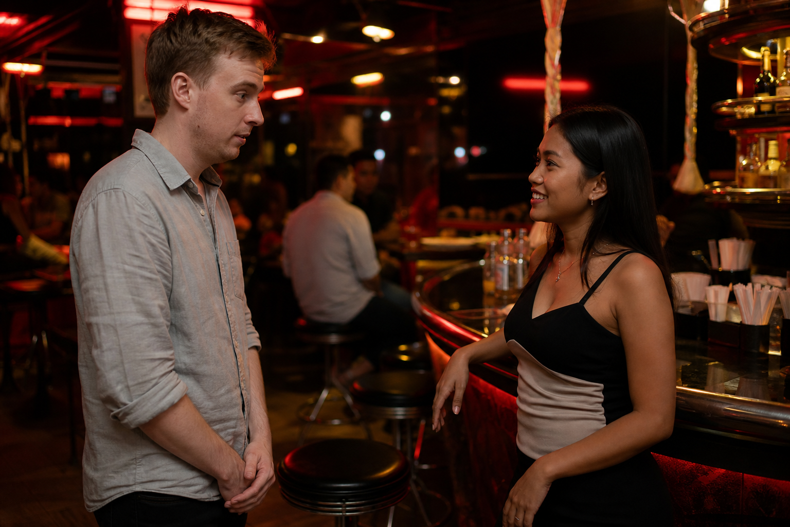 Meeting His First Bargirl in a Bangkok Go Go Bar
