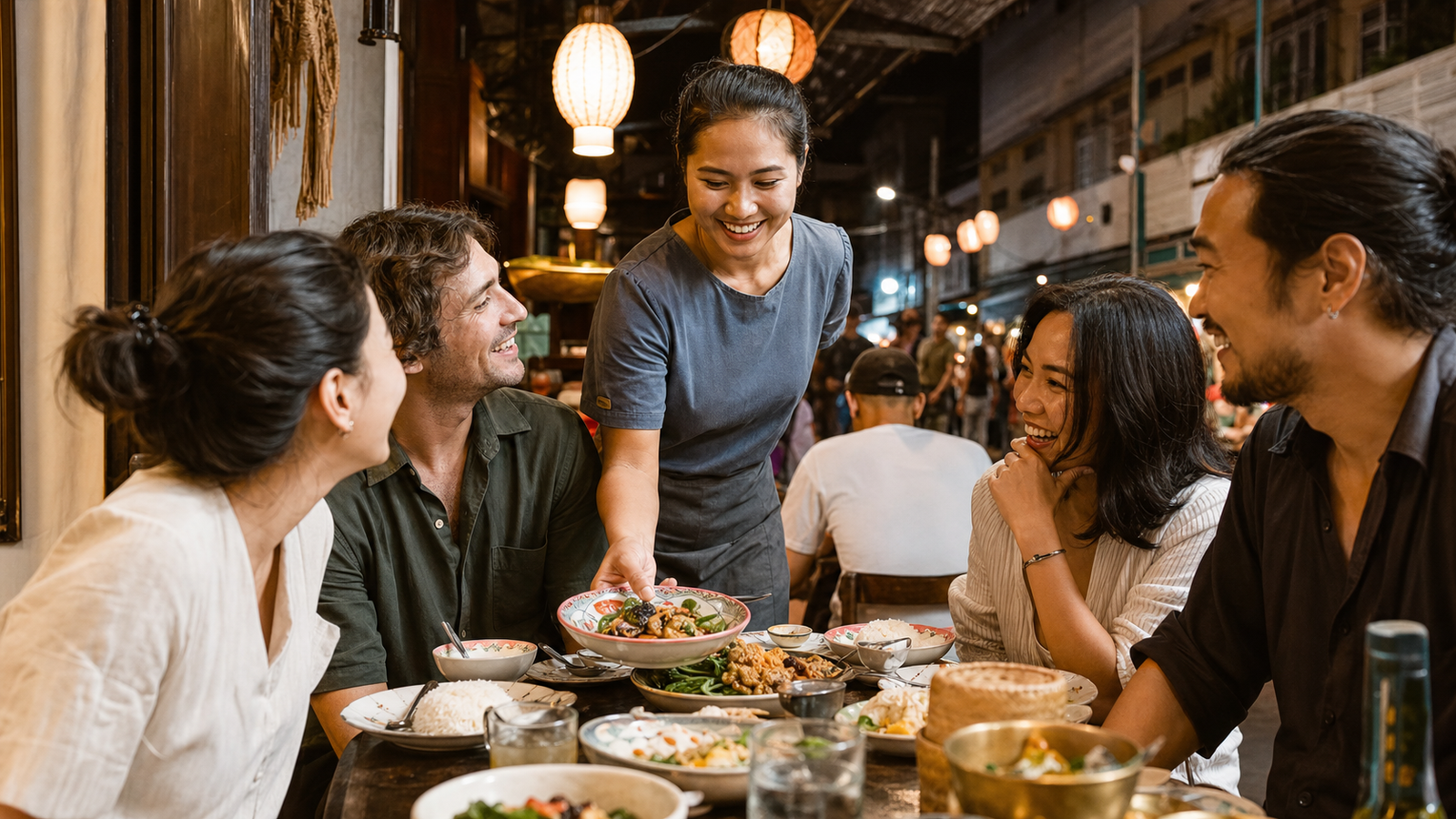 Meeting the Restaurant Girl in Bangkok