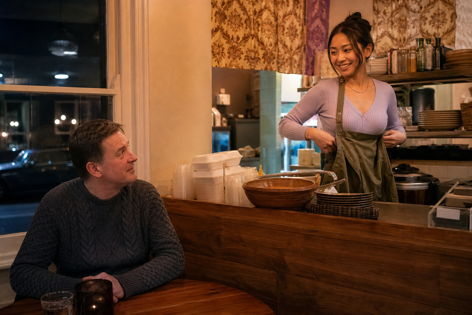 Meeting the Waitress