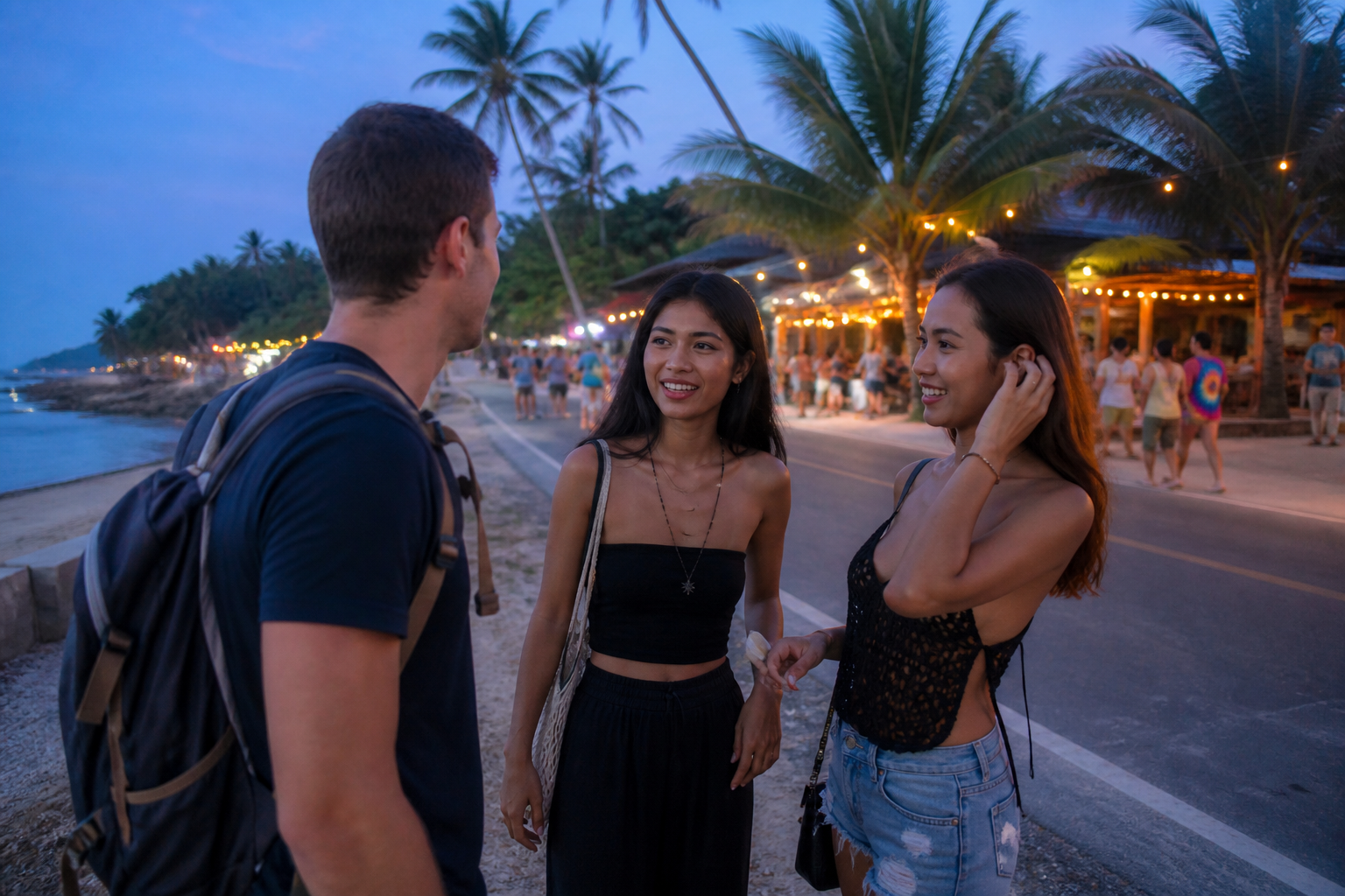 Meeting Two Women Before the Party Begins