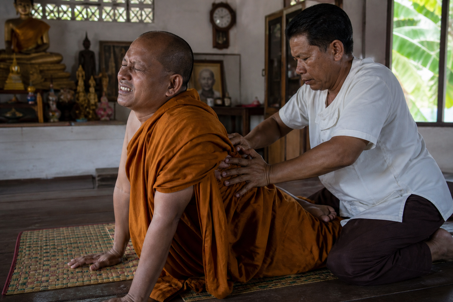A Painful Monk's Massage