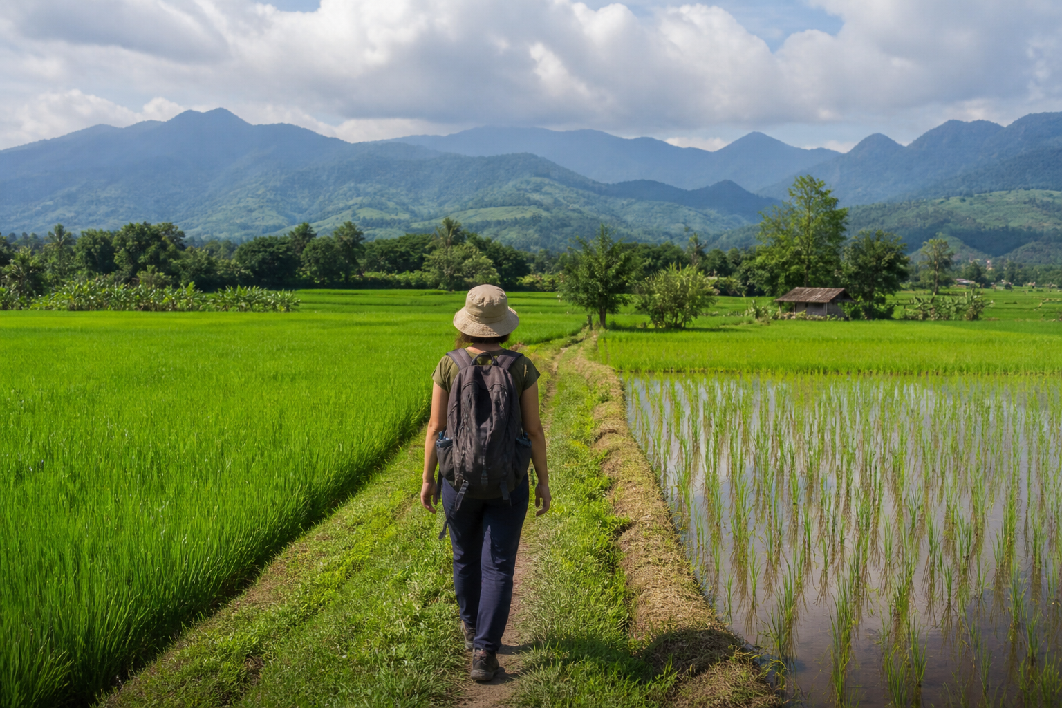 Nan Province Rice Paddies Trek