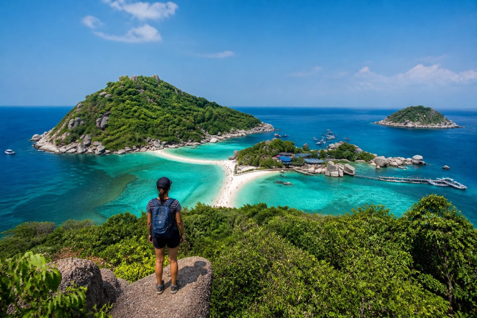 Nang Yuan Islands Three Island Sandbar Viewpoint