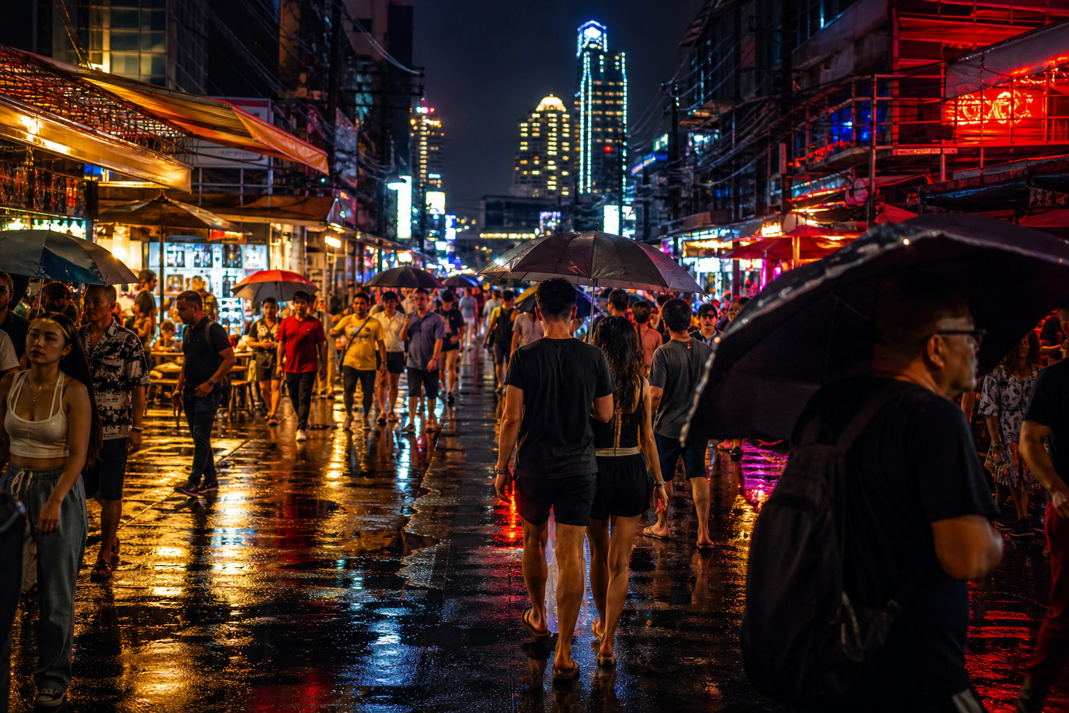 Patpong Night Market Beer Prices and Crowds