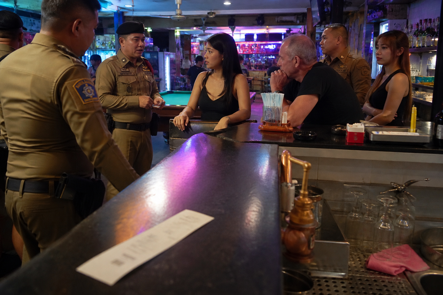Pattaya Bar Bill Police Report