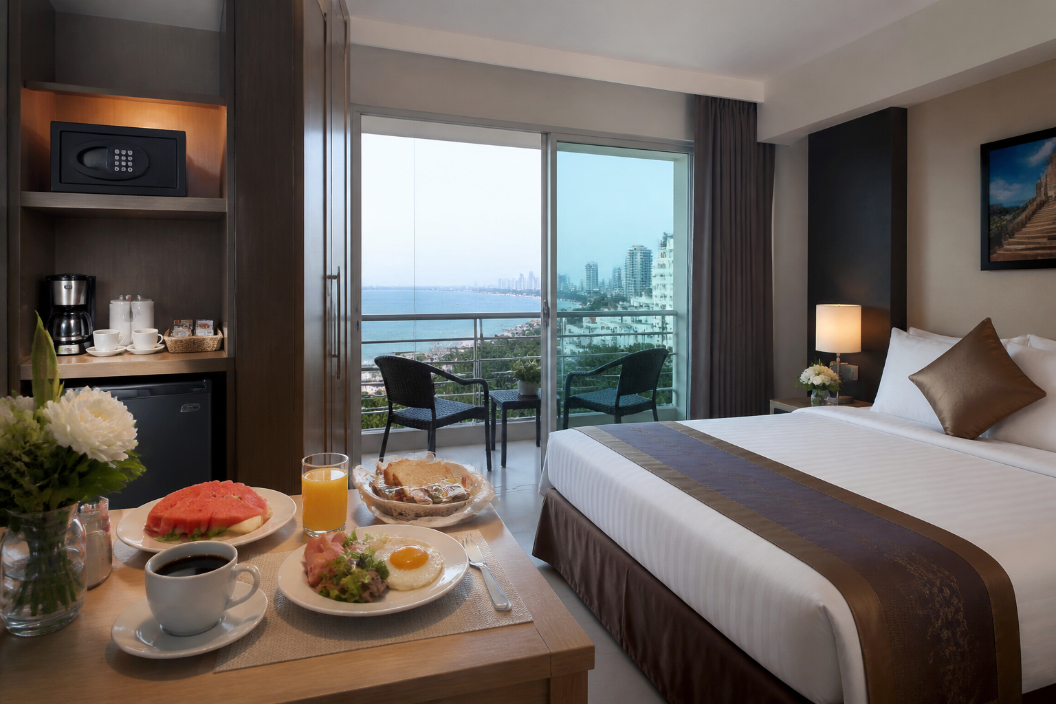 Pattaya Beach Road Food and Daytime Atmosphere