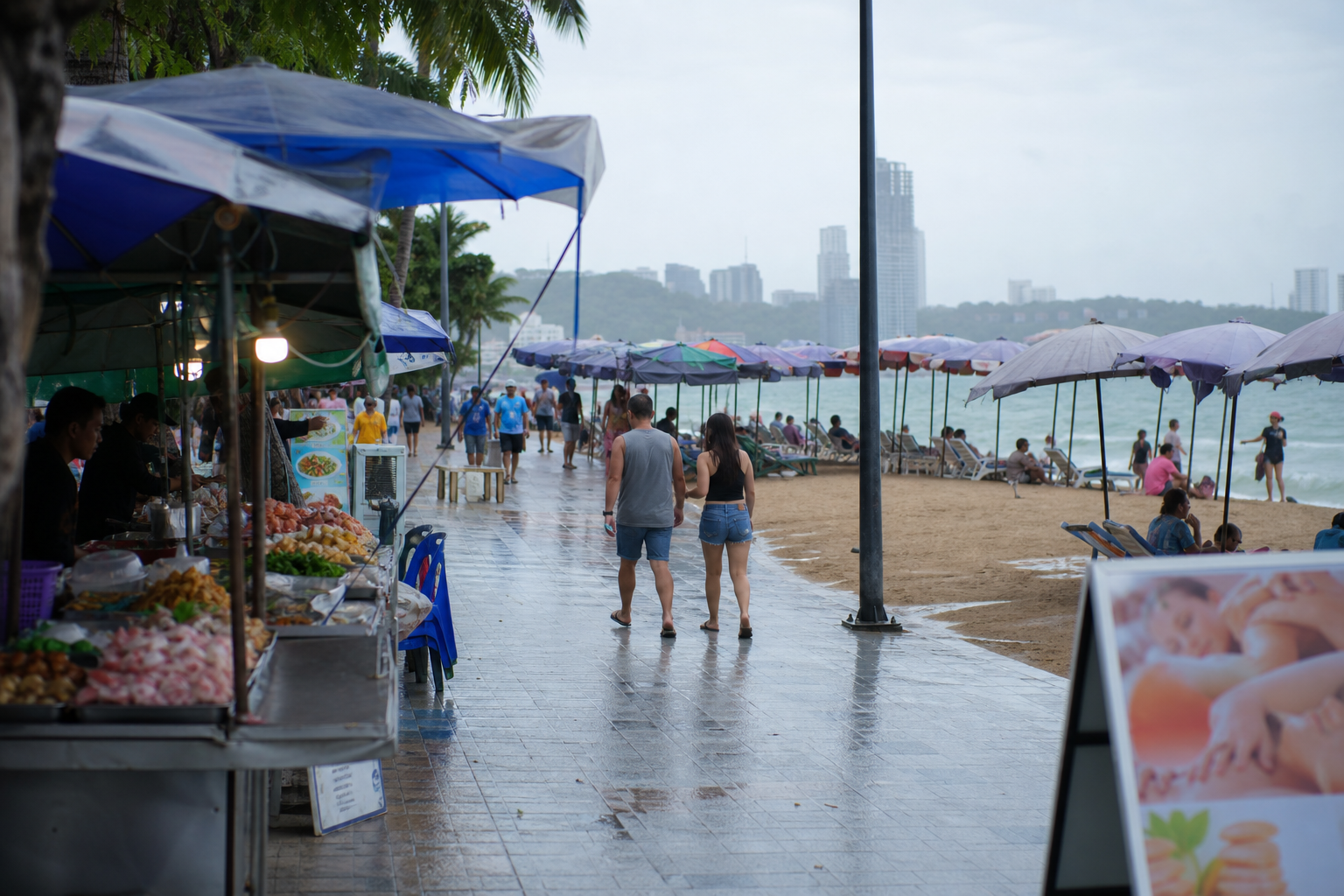 Pattaya Food Beach and Massage Prices