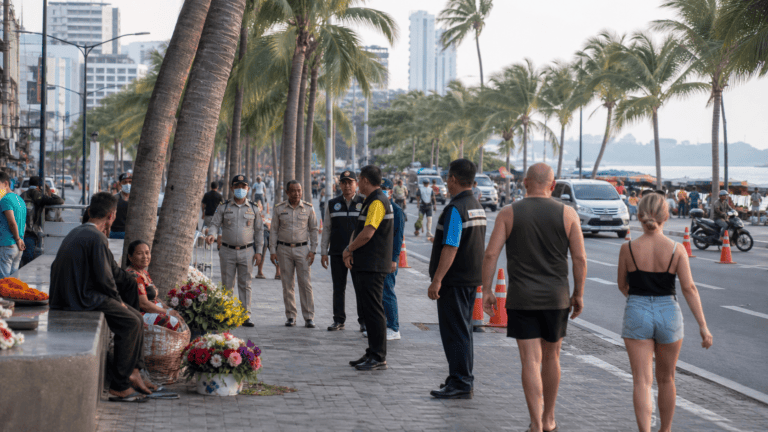 Pattaya Homeless Checks and Walking Street Inspections