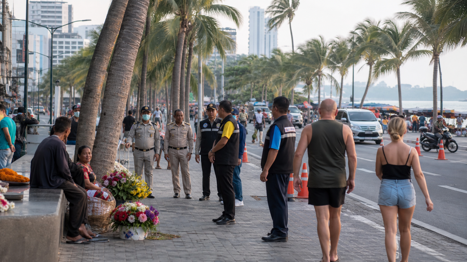 Pattaya Homeless Checks and Walking Street Inspections